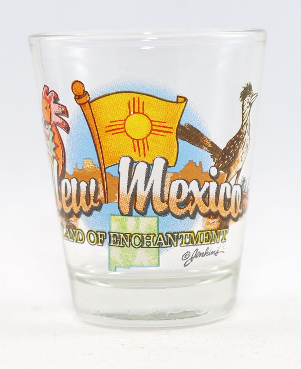 New Mexico Land Of Enchantment State Elements Shot Glass