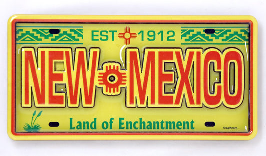 New Mexico License Plate Dual Layer MDF magnet