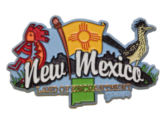 New Mexico State Elements Fridge Collectible Souvenir Magnet