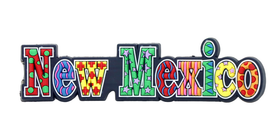 New Mexico Festive Multicolor Letters Fridge Souvenir Magnet