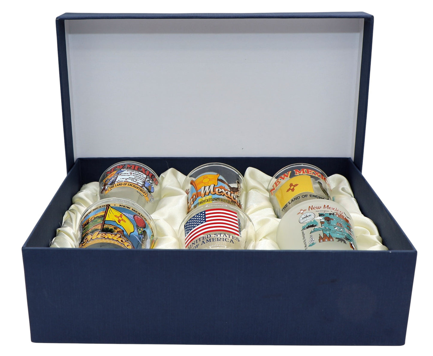 New Mexico United States USA Souvenir Boxed Shot Glass Set (Set of 6)