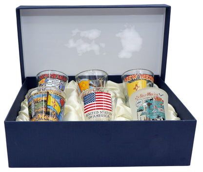 New Mexico United States USA Souvenir Boxed Shot Glass Set (Set of 6)