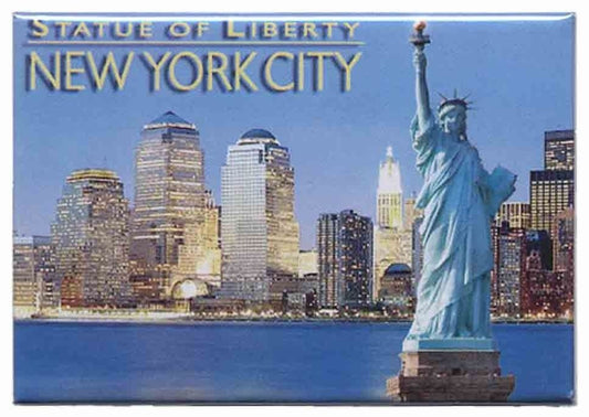 New York City Statue of Liberty Fridge Collector's Souvenir Magnet 2.5" X 3.5"