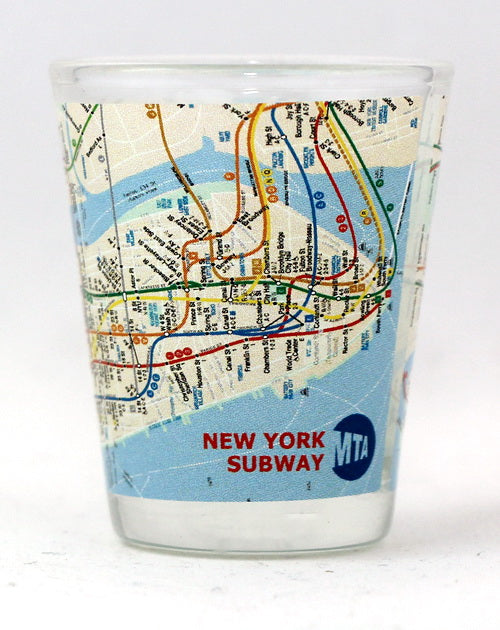 New York City Subway Map Shot Glass