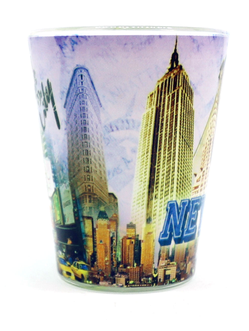 New York Color Photo Collage Shot Glass