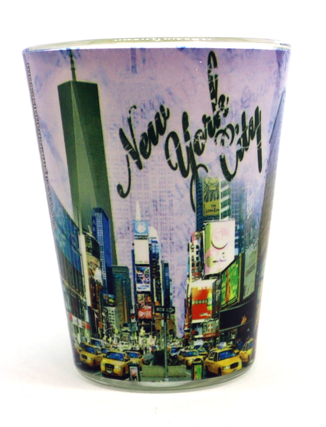 New York Color Photo Collage Shot Glass