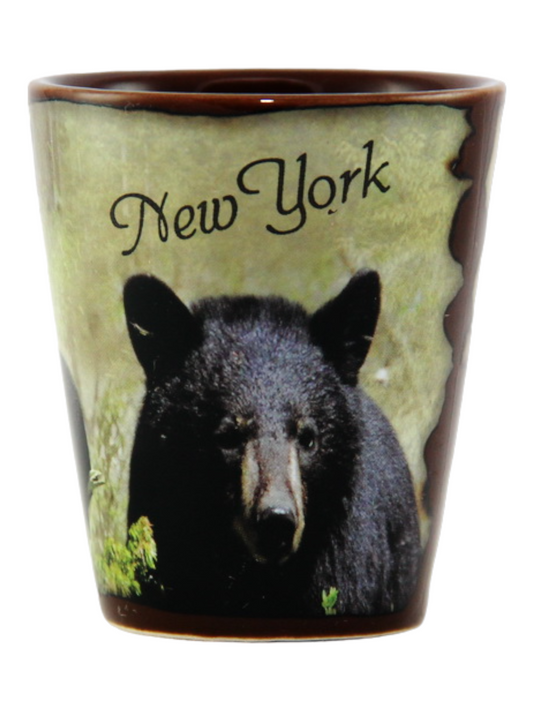 New York Full Wrap Bear Shot Glass