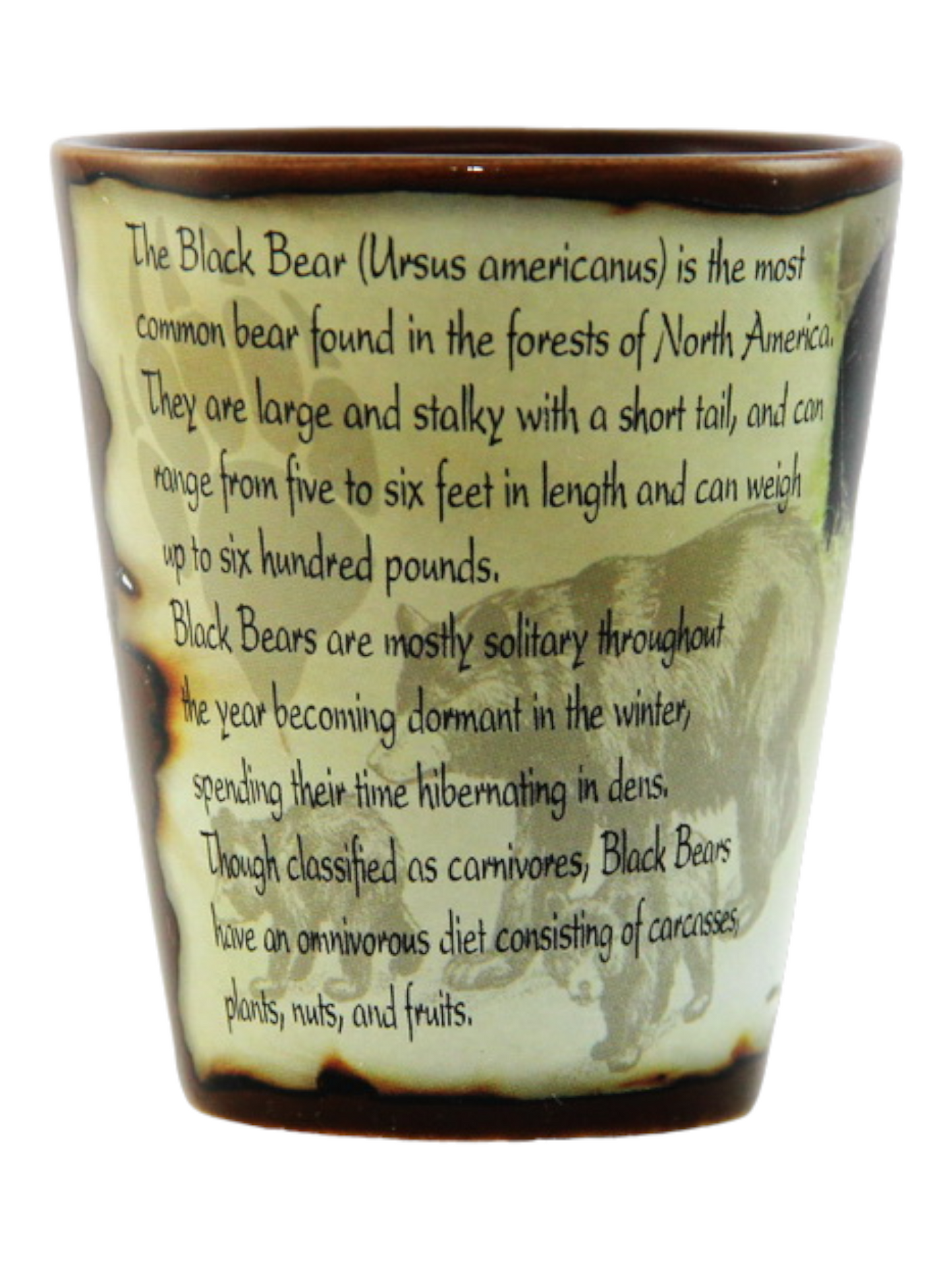 New York Full Wrap Bear Shot Glass