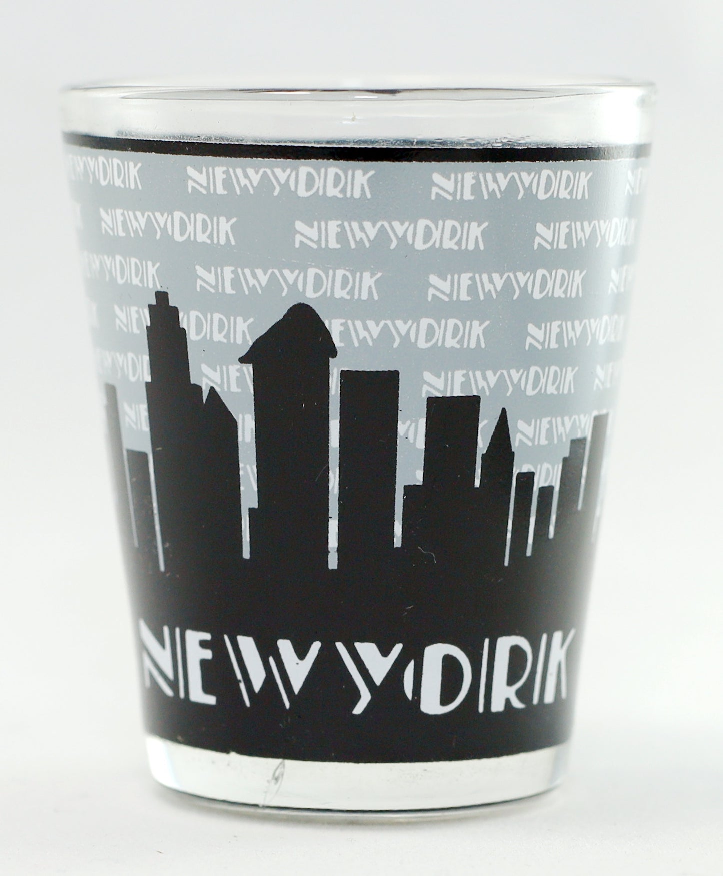 New York Grey Skies Shot Glass