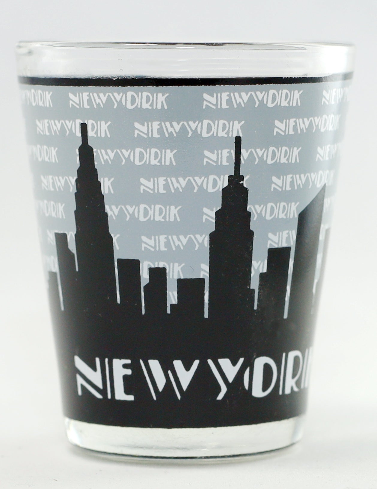 New York Grey Skies Shot Glass