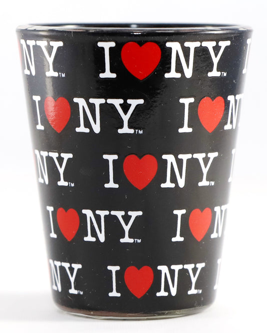 New York "I Love NY" Black Shot Glass