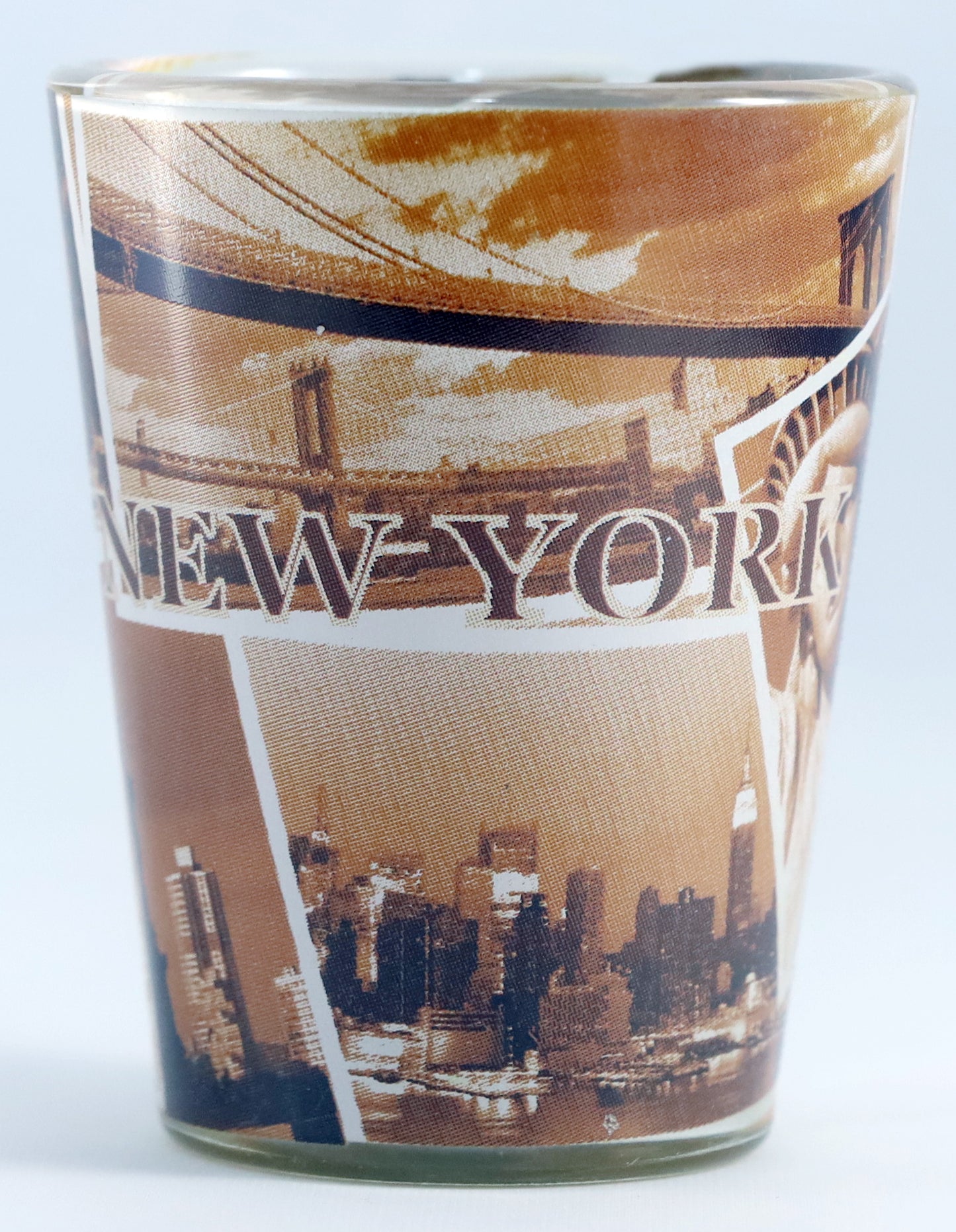 New York Sepia Shot Glass