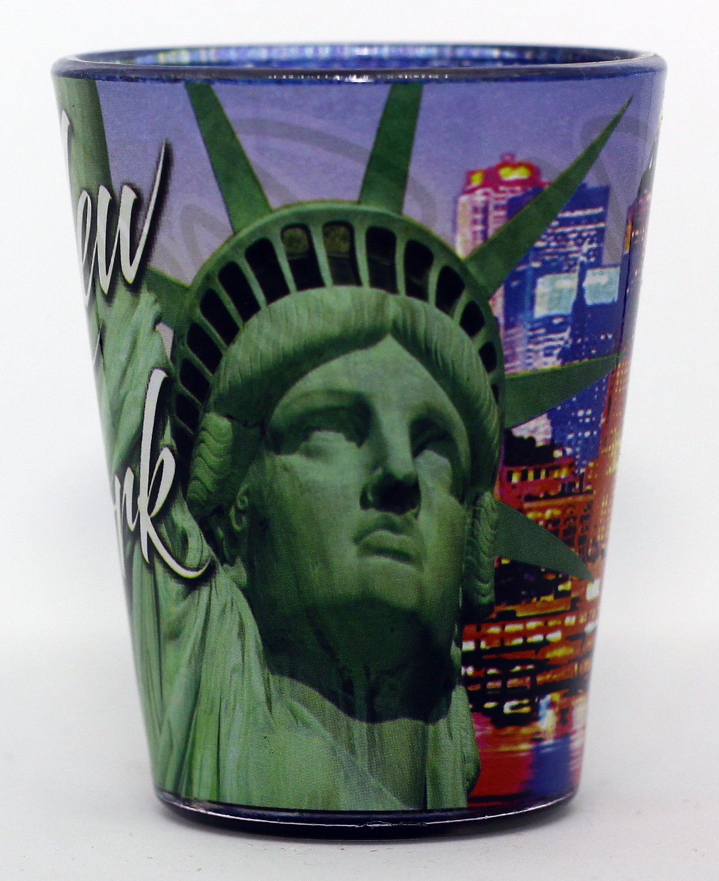 New York Statue of Liberty Color Photo Collage Shot Glass