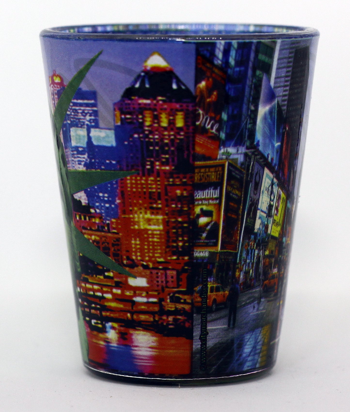 New York Statue of Liberty Color Photo Collage Shot Glass