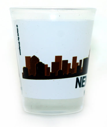 New York City Sunset Skyline Shot Glass
