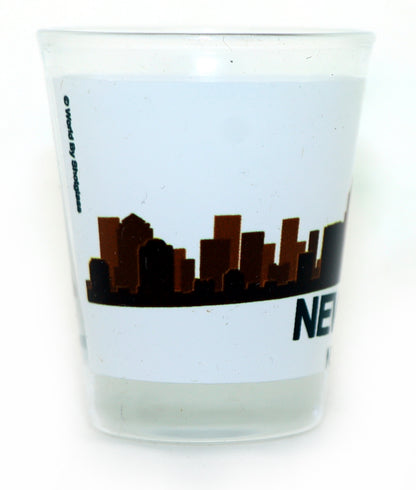 New York City Sunset Skyline Shot Glass