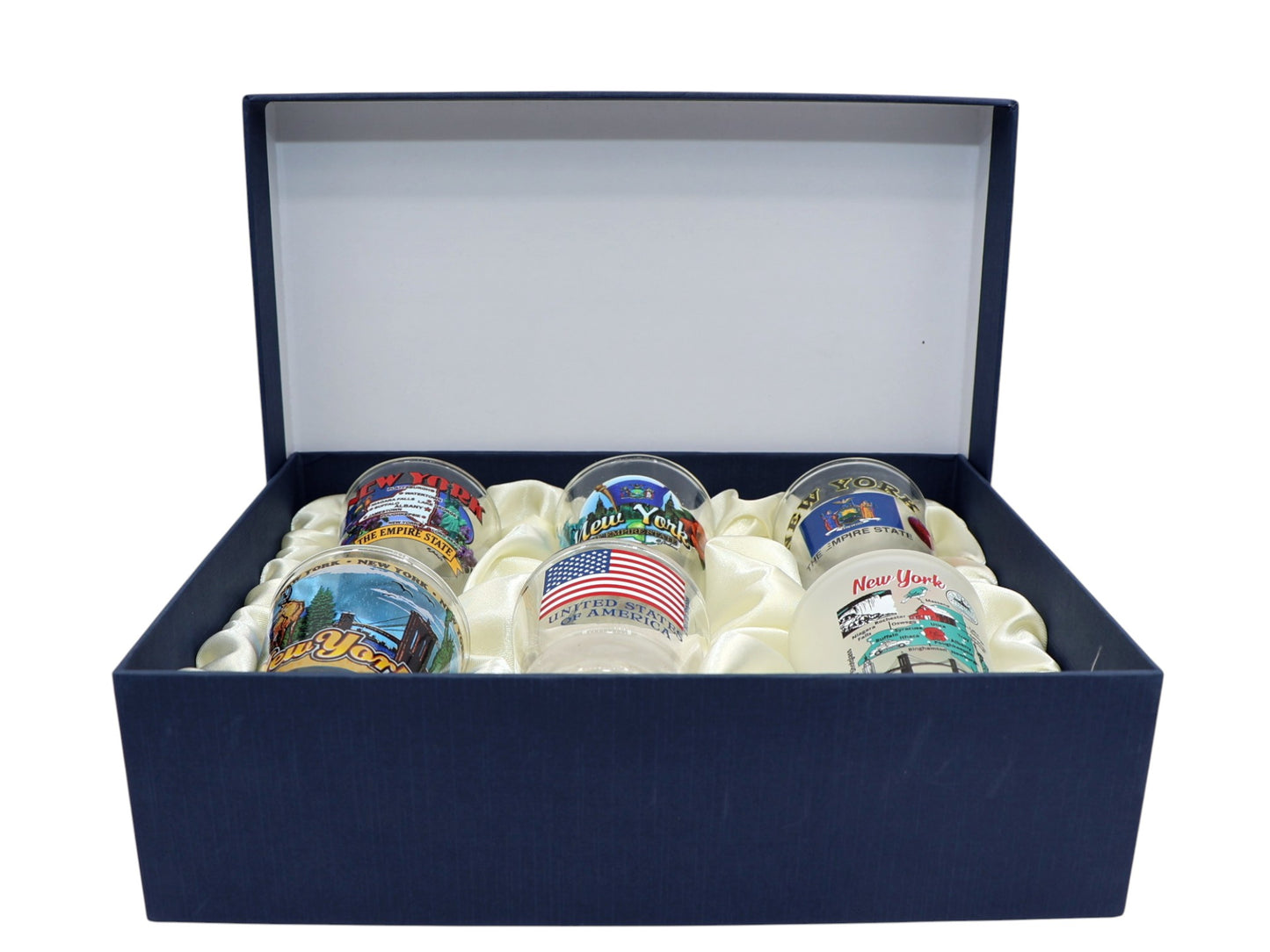 New York United States USA Souvenir Boxed Shot Glass Set (Set of 6)