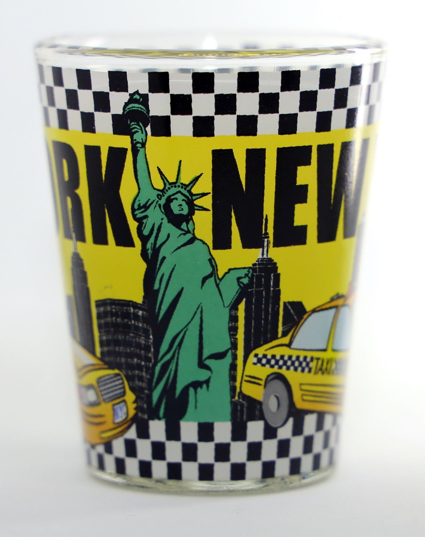 New York Yellow Clear Taxi Cab SOL Shot Glass