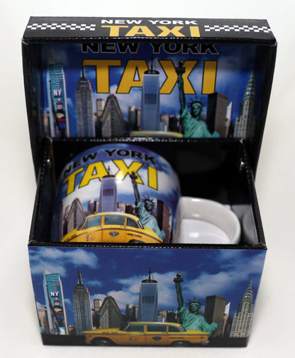 New York Yellow Taxi Cab Boxed Coffee Mug 12 oz