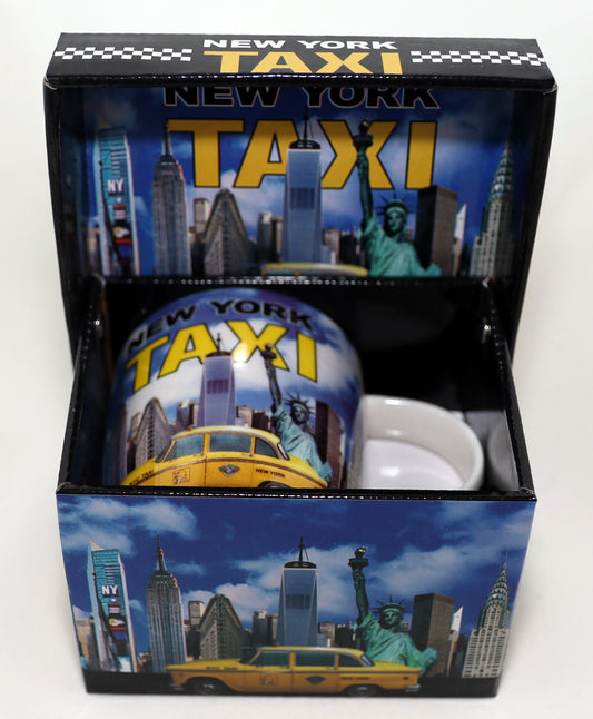 New York Yellow Taxi Cab Boxed Coffee Mug 12 oz