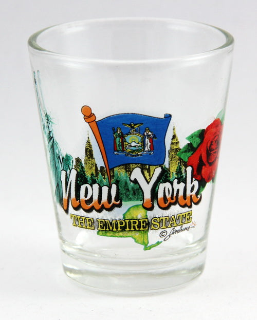 New York Empire State Elements Shot Glass