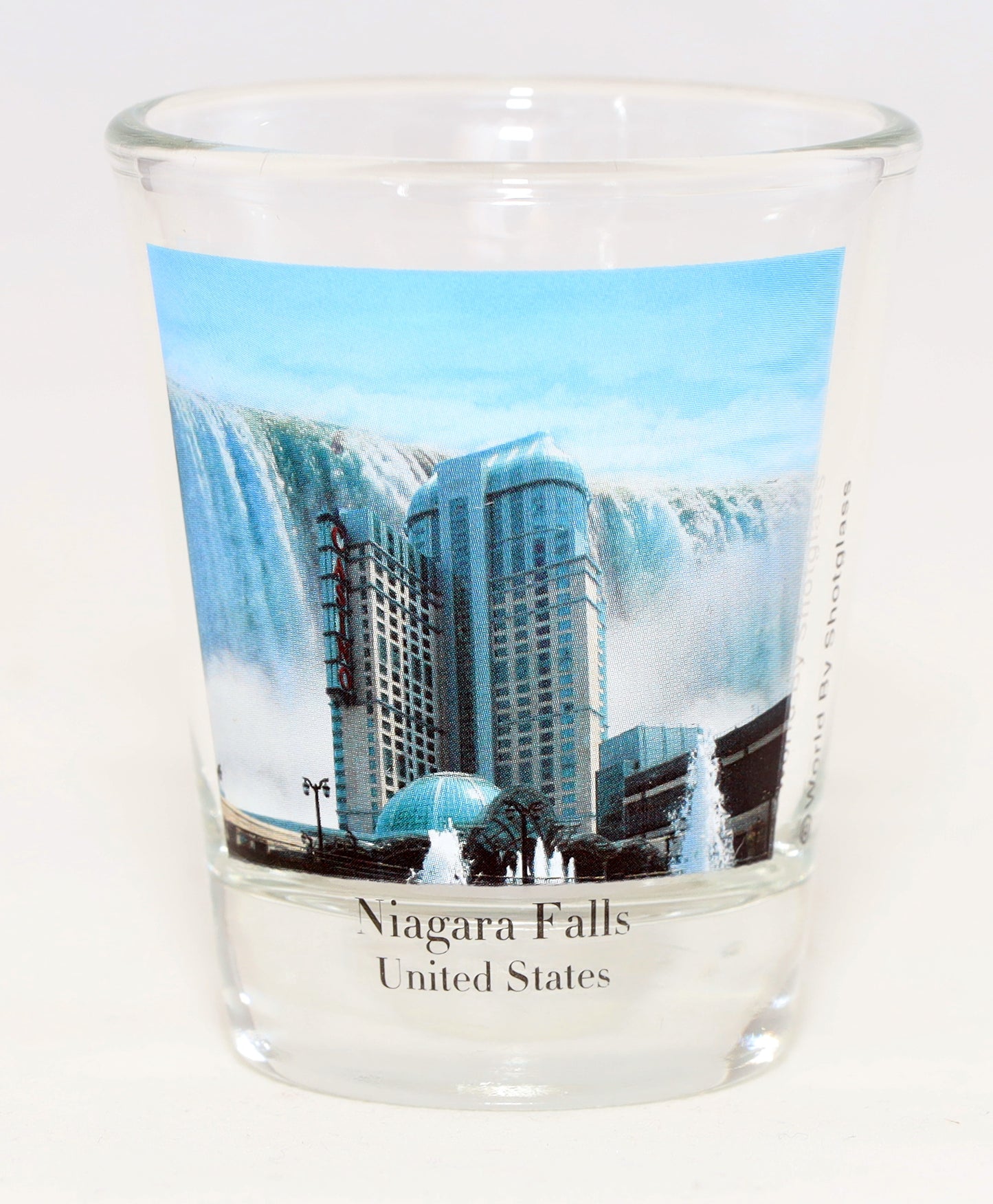 Niagara Falls United States Color Photo Shot Glass