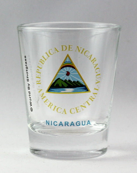 Nicaragua Coat Of Arms Shot Glass