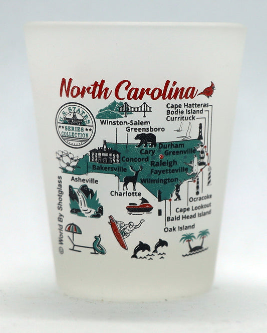 North Carolina US States Series Collection Shot Glass