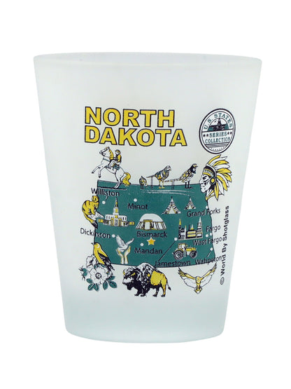 North Dakota United States USA Souvenir Boxed Shot Glass Set (Set of 6)