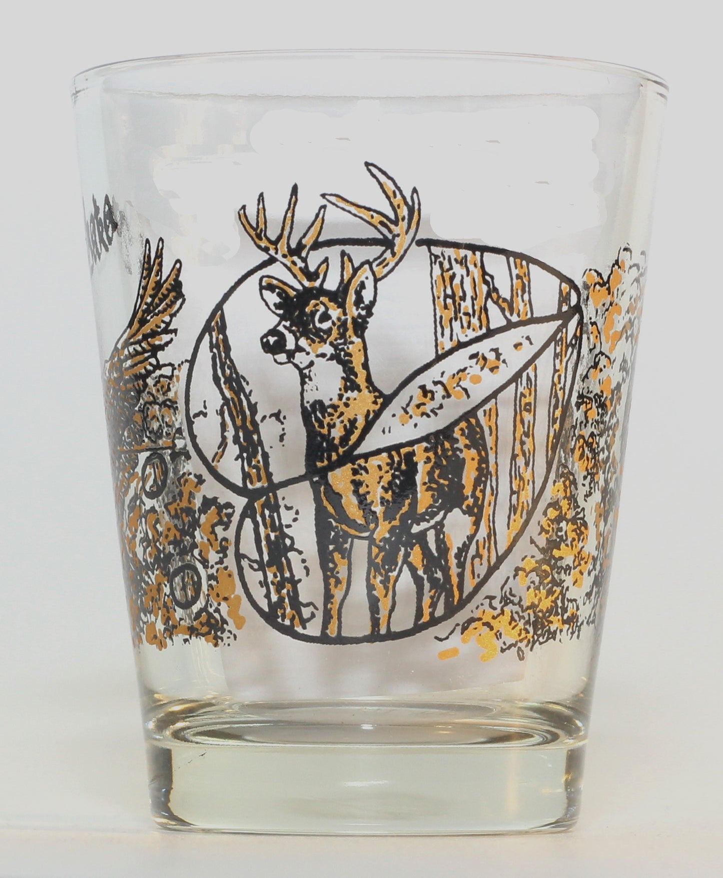 North Dakota Wilderness Eagle Wolf Deer Shot Glass