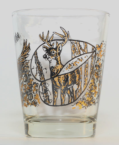 North Dakota Wilderness Eagle Wolf Deer Shot Glass