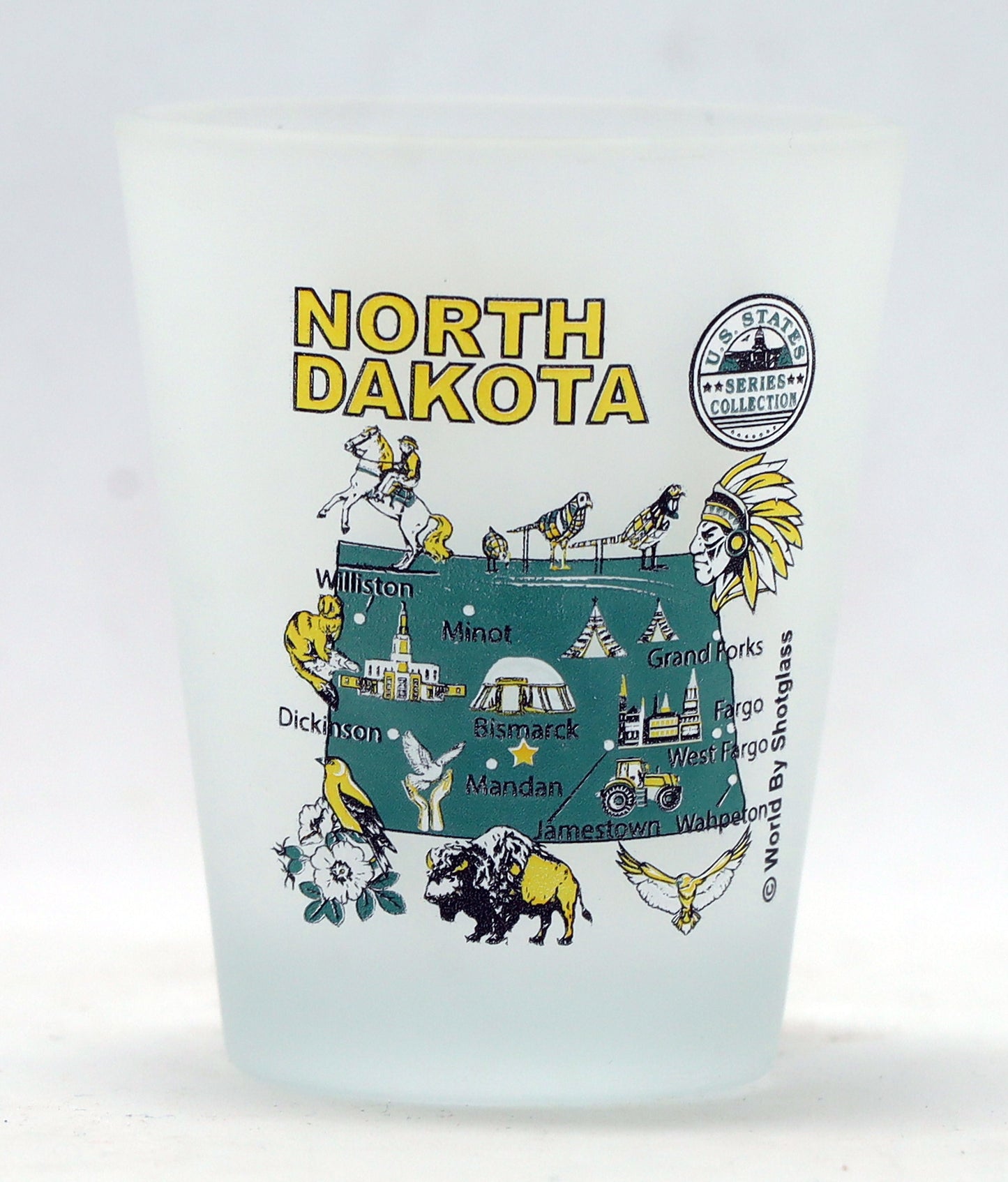 North Dakota US States Series Collection Shot Glass