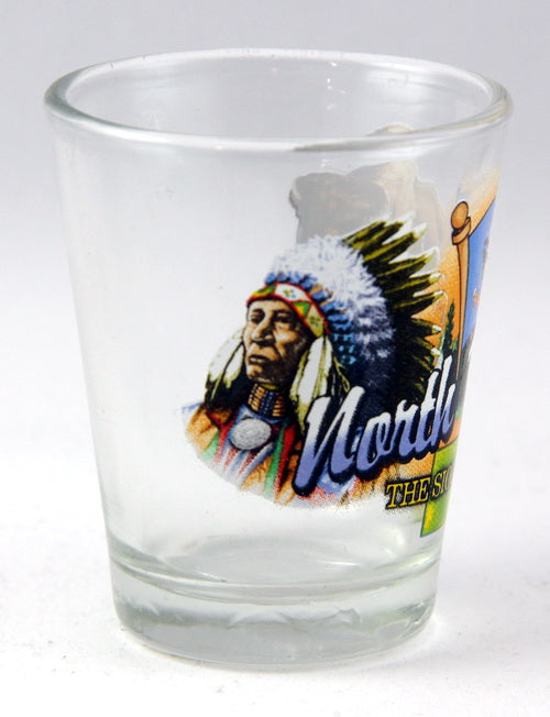 North Dakota Sioux State Elements Shot Glass