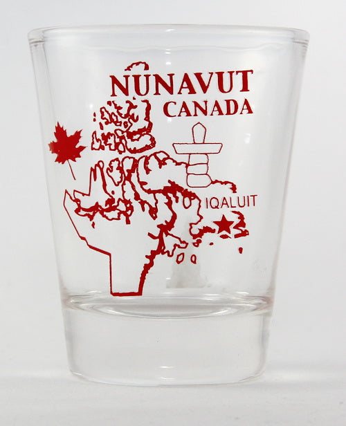 Nunavut Canada (8 in Series of 13) Shot Glass. Collect Them All!