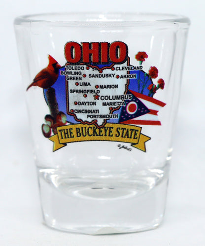 Ohio United States USA Souvenir Boxed Shot Glass Set (Set of 6)