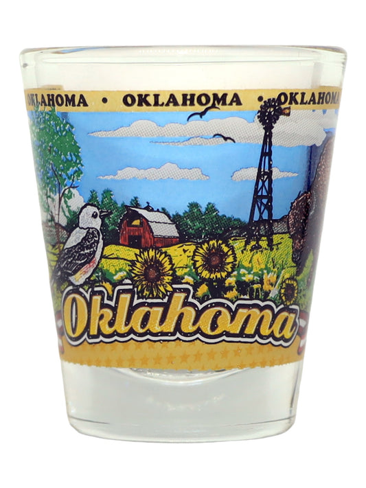 Oklahoma State Wraparound Shot Glass