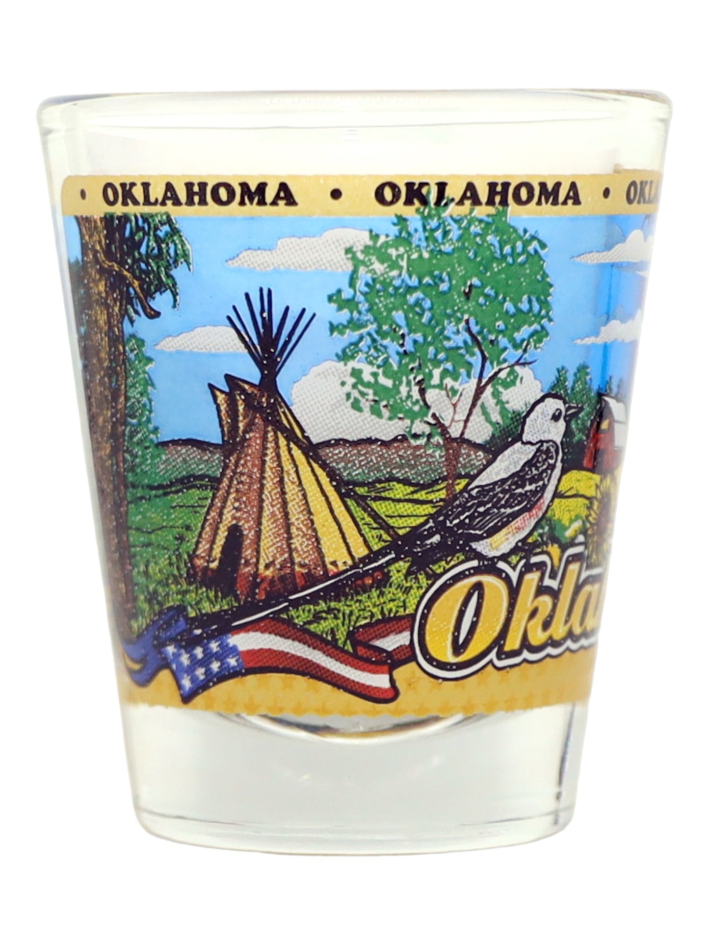 Oklahoma State Wraparound Shot Glass