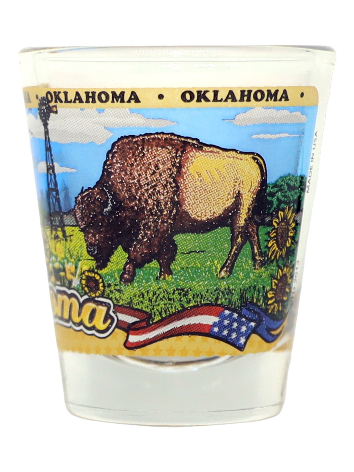 Oklahoma State Wraparound Shot Glass