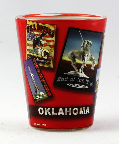 Oklahoma State Poster Art Shot Glass rtp