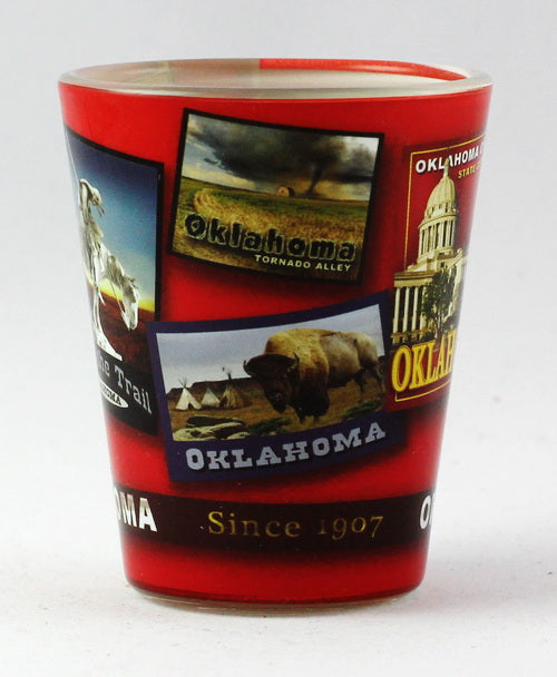 Oklahoma State Poster Art Shot Glass rtp