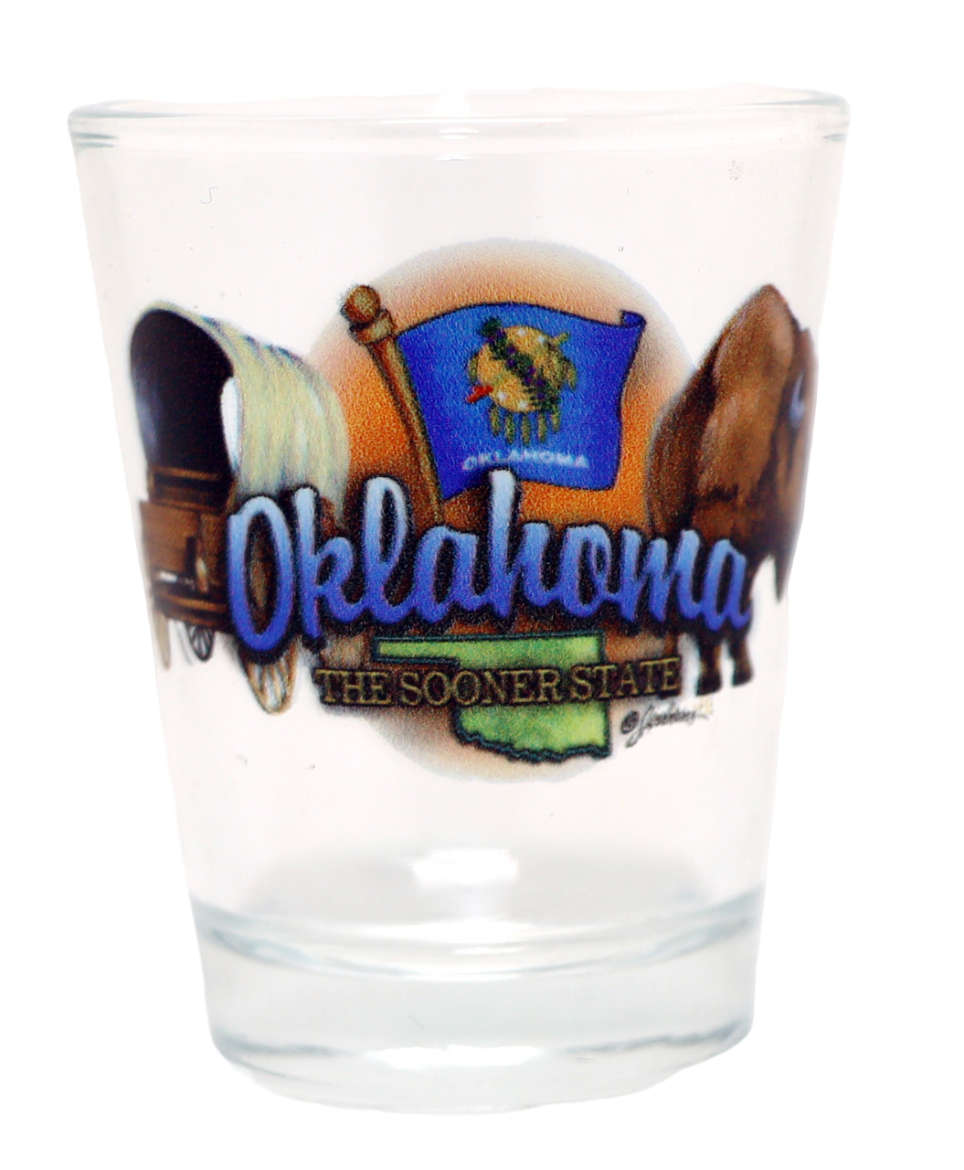 Oklahoma United States USA Souvenir Boxed Shot Glass Set (Set of 6)