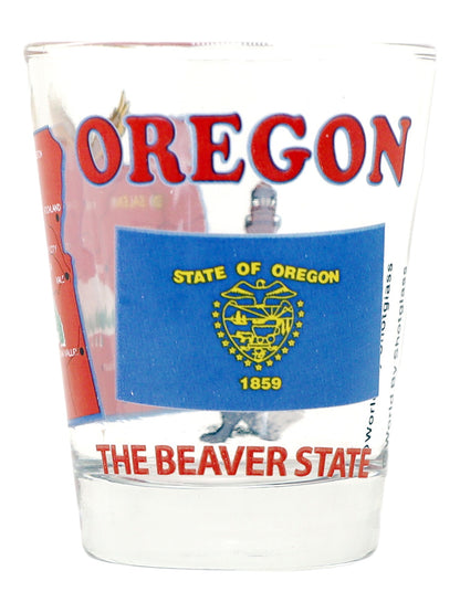 Oregon United States USA Souvenir Boxed Shot Glass Set (Set of 6)