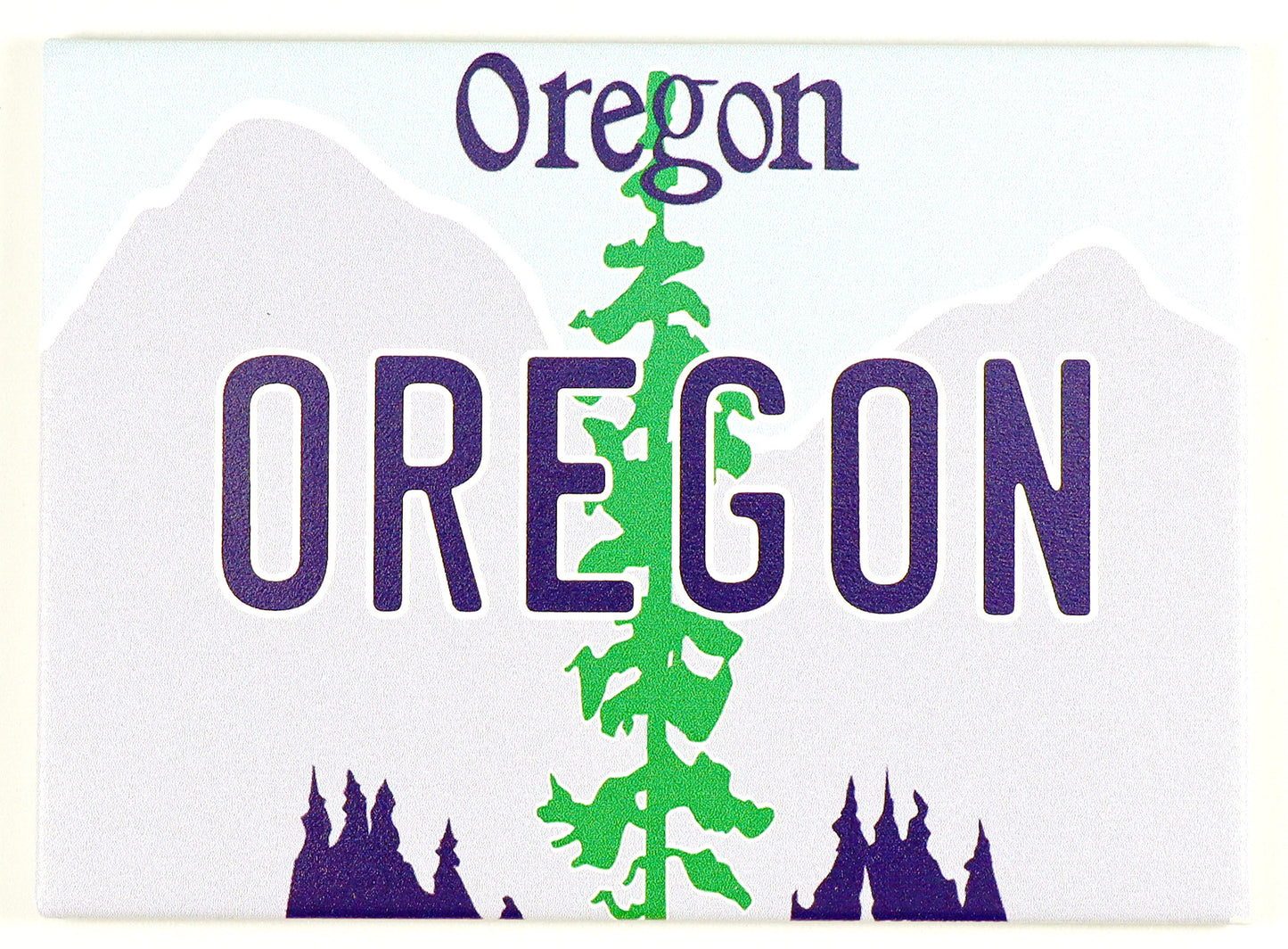 Oregon License Plate Fridge Collector's Souvenir Magnet 2.5" X 3.5"