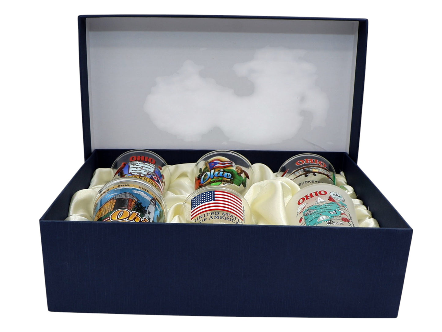 Ohio United States USA Souvenir Boxed Shot Glass Set (Set of 6)