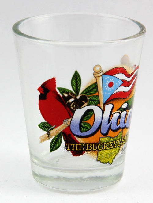 Ohio Buckeye State Elements Shot Glass