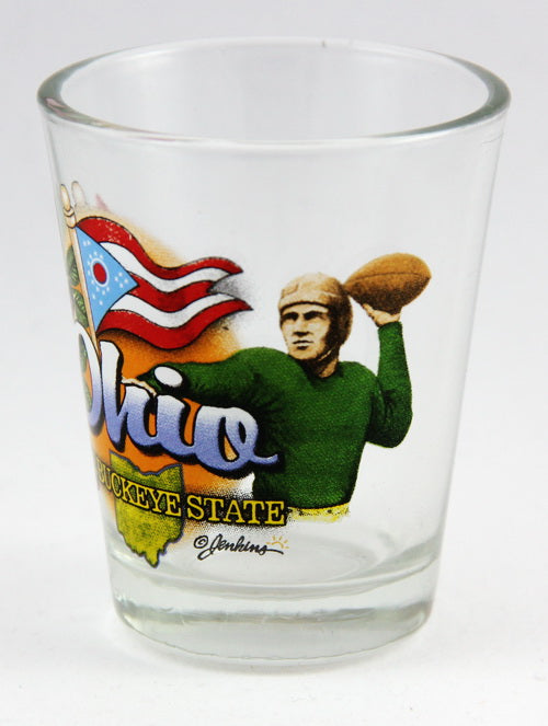 Ohio Buckeye State Elements Shot Glass