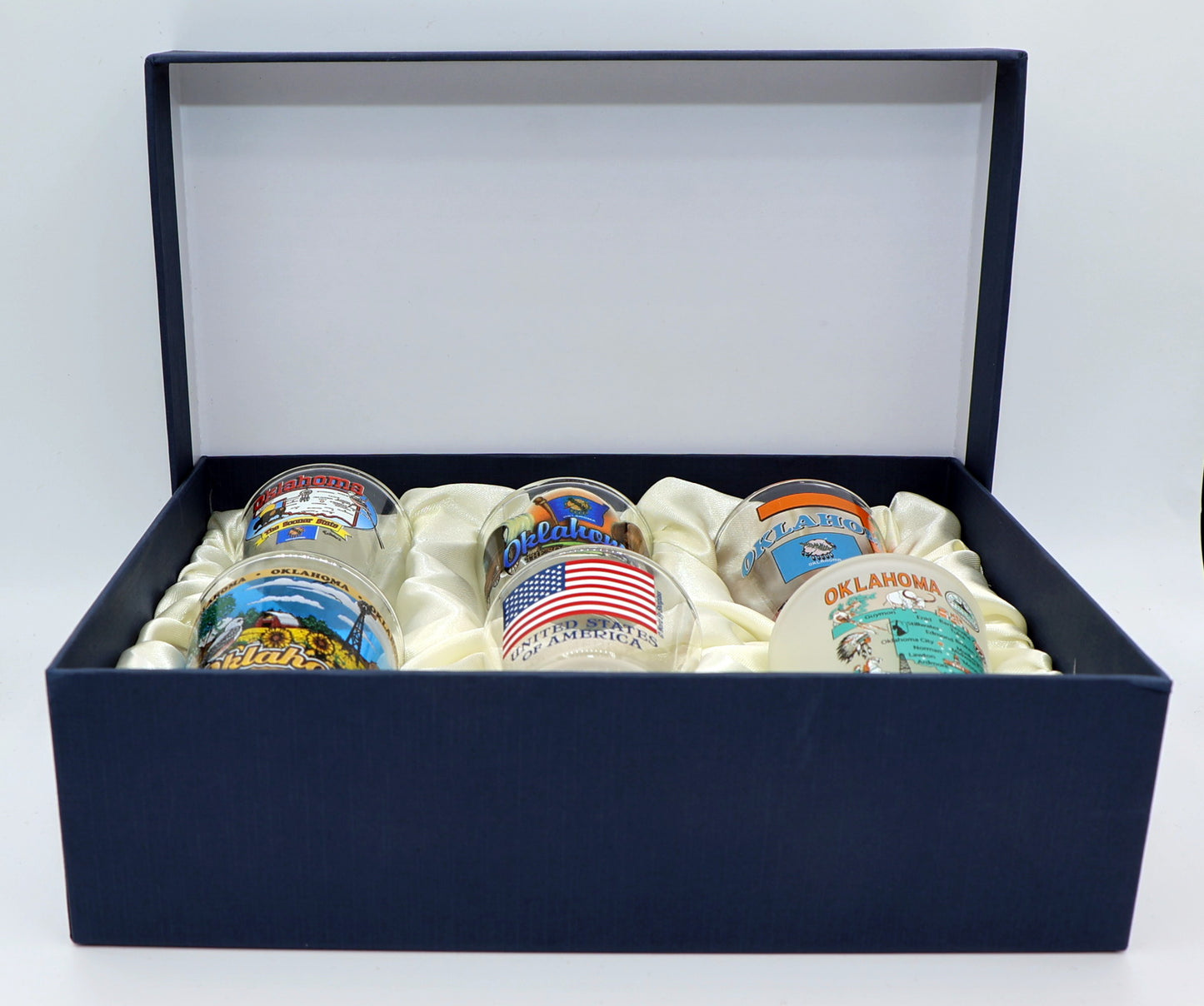 Oklahoma United States USA Souvenir Boxed Shot Glass Set (Set of 6)