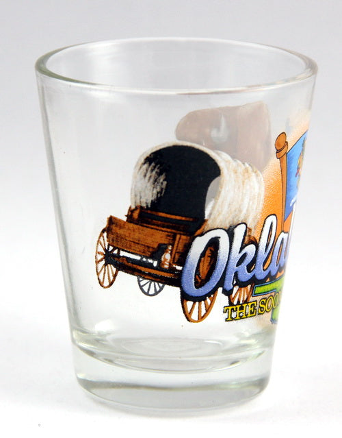 Oklahoma The Sooner State Elements Shot Glass