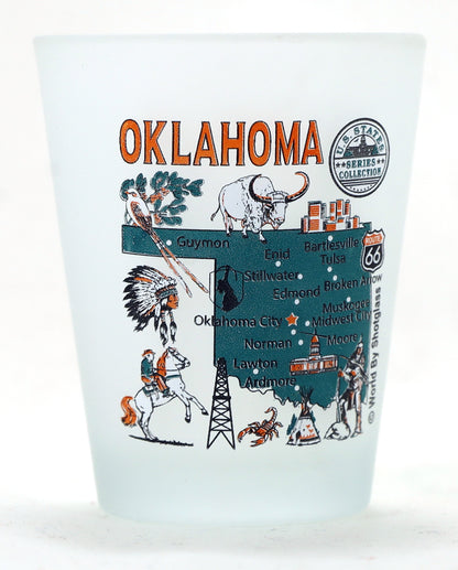 United States USA Midwestern Great Plains States Souvenir Boxed Shot Glass Set (Set of 6)