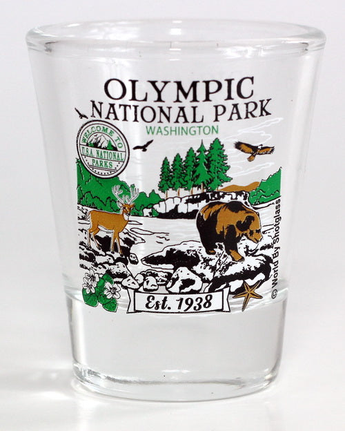 Olympic Washington National Park Series Collection Shot Glass